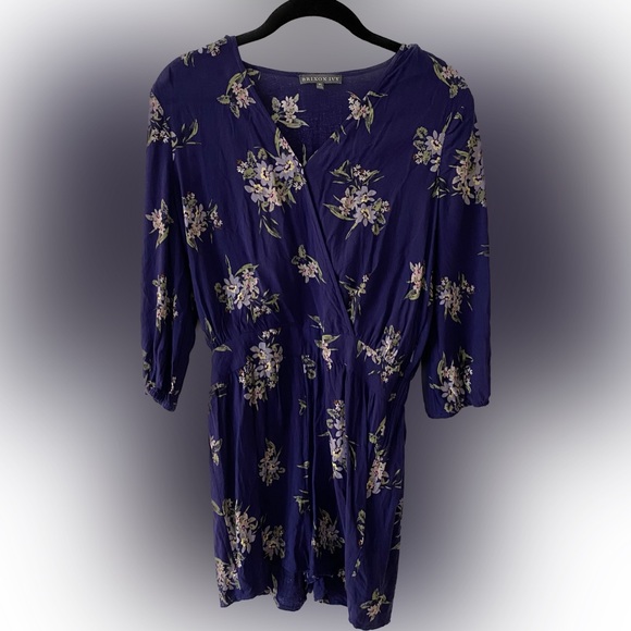Brixon Ivy Floral Janella Romper, XS, Blue Floral - Picture 2 of 10